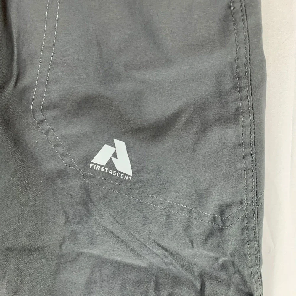 Eddie Bauer First Ascent Guide Pants Men 36x34 Gray Fleece Lined Hiking Trekking